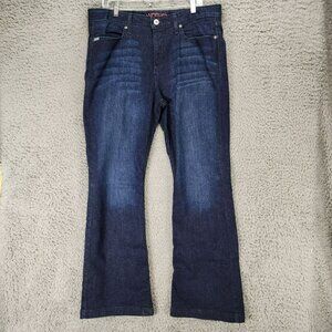 Cinch Jeans Womens 33 Tall Lynden Dark Wash Stretch High Rise Shaping Bootcut